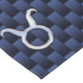 Nappe Panneau Taurus Zodiac Navy Blue Carbon Fiber Style (Angle)
