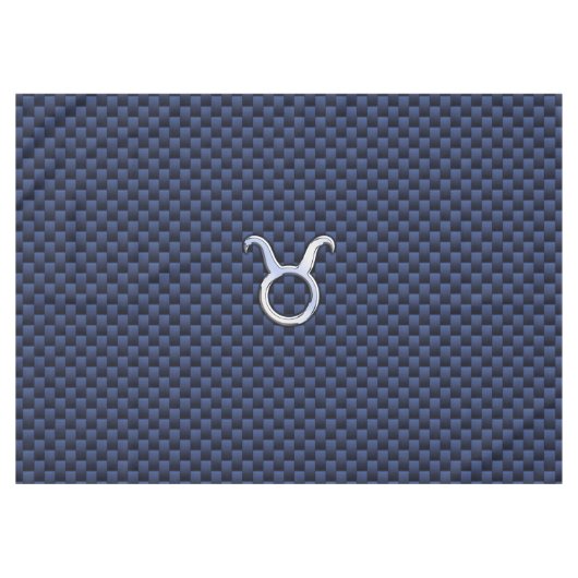 Nappe Panneau Taurus Zodiac Navy Blue Carbon Fiber Style (Devant (Horizontal))