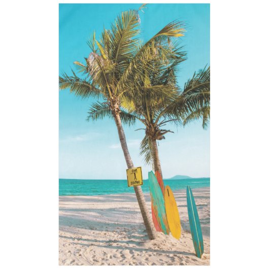 Nappe Panneaux de surf sur la plage lancer oreiller (Devant)