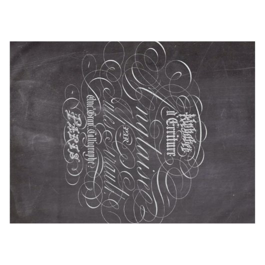 Nappe Panneaux rougeâtres à Paris Scripts français (Devant (Horizontal))