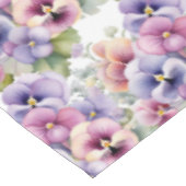 Nappe Pansies de sable chic couleur printemps (Angle)