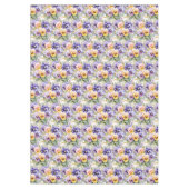 Nappe Pansies de sable chic couleur printemps (Devant)