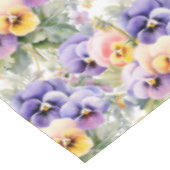 Nappe Pansies de sable chic couleur printemps (Angle)