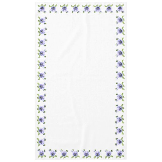 Nappe Pansies violettes (Devant)