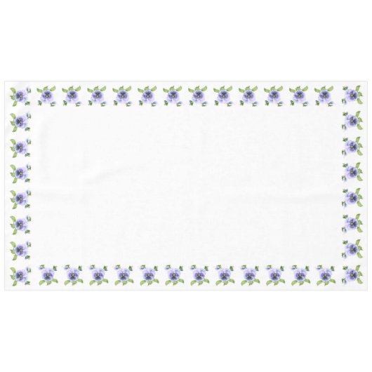 Nappe Pansies violettes (Devant (Horizontal))
