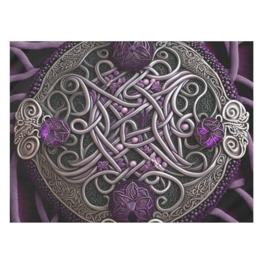 Nappe Papier d'enveloppement Celtic Rose violet (Devant (Horizontal))