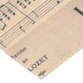 Nappe Papier français vintage de feuille de musique (Angle)