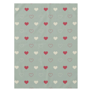 Nappe Papier peint à motif de cœur rouge et beige