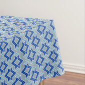 Nappe Papier peint Art Déco Motif, gris / gris et bleu (In Situ)