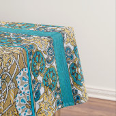 Nappe papier peint bleu art nouveau cyclamen (In Situ)