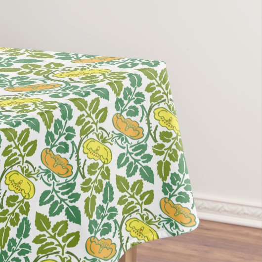 Nappe Papier peint floral Art Nouveau Buttercup damassé (In Situ)