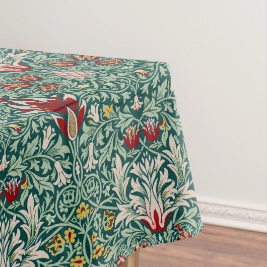 Nappe Papier peint floral vert forêt de William Morris (In Situ)