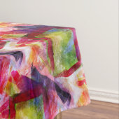 Nappe Papier peint vert et rouge abstrait (In Situ)