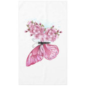 Nappe Papillon à fleurs avec Sakura rose (Devant)