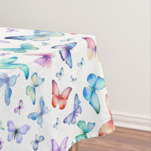 Nappe papillon aquarelle