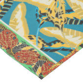Nappe Papillon Art Déco Jaune et Turquoise Vibrants (Angle)