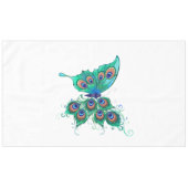 Nappe Papillon aux plumes de paon vert (Devant (Horizontal))
