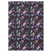 Nappe Papillon Coloré Et Fleur Mat (Devant)