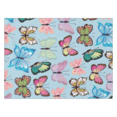 Nappe Papillon coloré Motif Pastel Bleu clair (Devant (Horizontal))