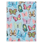 Nappe Papillon coloré Motif Pastel Bleu clair (Devant)
