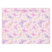 Nappe Papillon rose et violet en tissu de table (Devant (Horizontal))