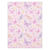 Nappe Papillon rose et violet en tissu de table (Devant)