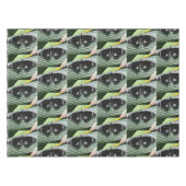 Nappe Papillon tropical noir et blanc (Devant (Horizontal))