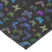 Nappe Papillons bleus sur fond noir (Angle)