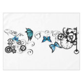 Nappe Papillons bleus tribaux Steampunk (Devant (Horizontal))