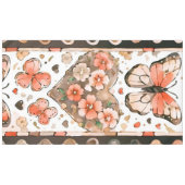 Nappe Papillons, Coeurs et Fleurs (Devant (Horizontal))