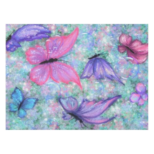 Nappe Papillons colorés Flying Tablecloth (Devant (Horizontal))