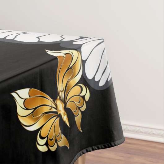 Nappe Papillons dorés et blancs (In Situ)