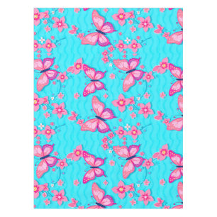 Nappe Papillons et fleurs aux couleurs vives Design