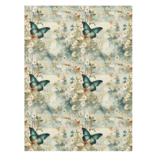 Nappe Papillons et fleurs Vintages colorés (6)