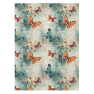 Nappe Papillons et fleurs Vintages colorés (9)