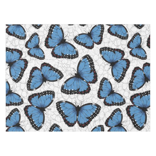 Nappe Papillons morpho bleu (Devant (Horizontal))