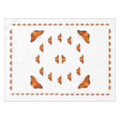 Nappe Papillons sur blanc (Devant (Horizontal))