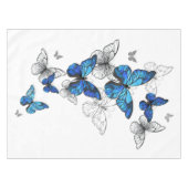 Nappe Papillons volants bleus Morpho (Devant (Horizontal))