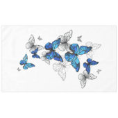 Nappe Papillons volants bleus Morpho (Devant (Horizontal))