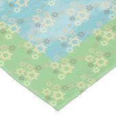 Nappe Pâque Bleu et Étoile Verte de David (Angle)