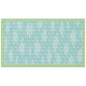 Nappe Pâque Bleu et Étoile Verte de David (Devant (Horizontal))