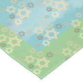 Nappe Pâque Bleu et Étoile Verte de David (Angle)