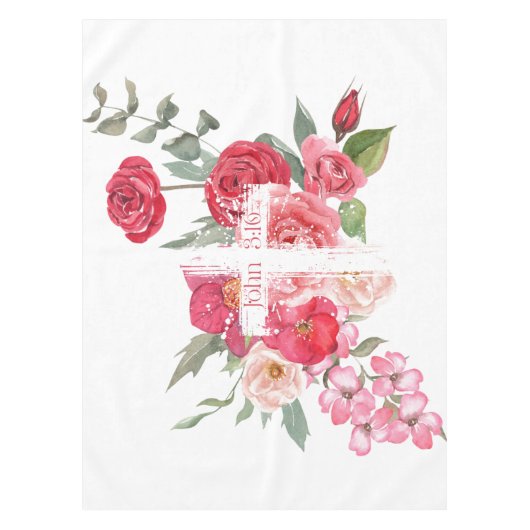 Nappe Pâques/Croix/Jean3:16/Jésus (Devant)