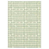 Nappe Pâques Rabbit Poulet Vert Plaid Motif (Devant)