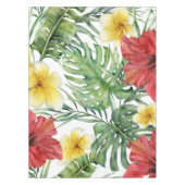 Nappe Paradis Insulaire Fleurs Tropicales Feuilles Botan (Devant)