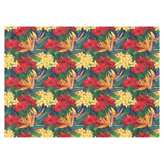 Nappe Paradis tropical Hawaïen Floral Large (Devant (Horizontal))