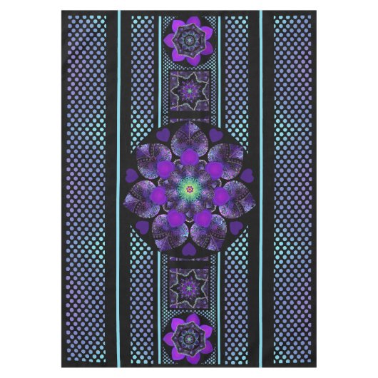 Nappe Parapluie violet & coeurs .7 (Devant)