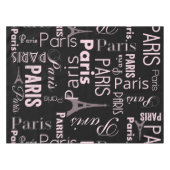 Nappe Paris rose et noir (Devant (Horizontal))