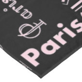 Nappe Paris rose et noir (Angle)