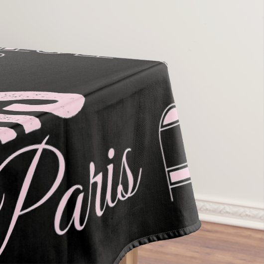 Nappe Paris rose et noir (In Situ)